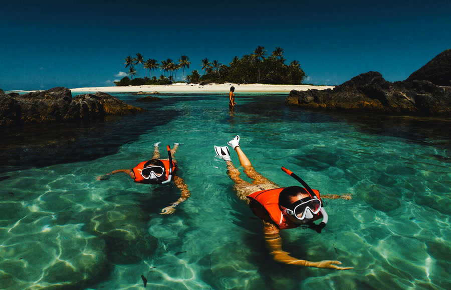 Mergulho nas piscinas naturais